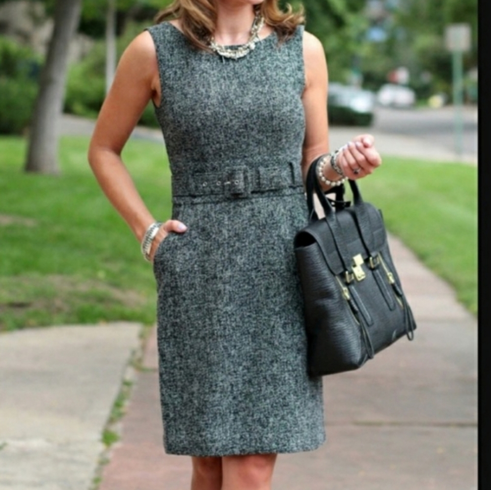 Banana Republic Black/White Checks Dress